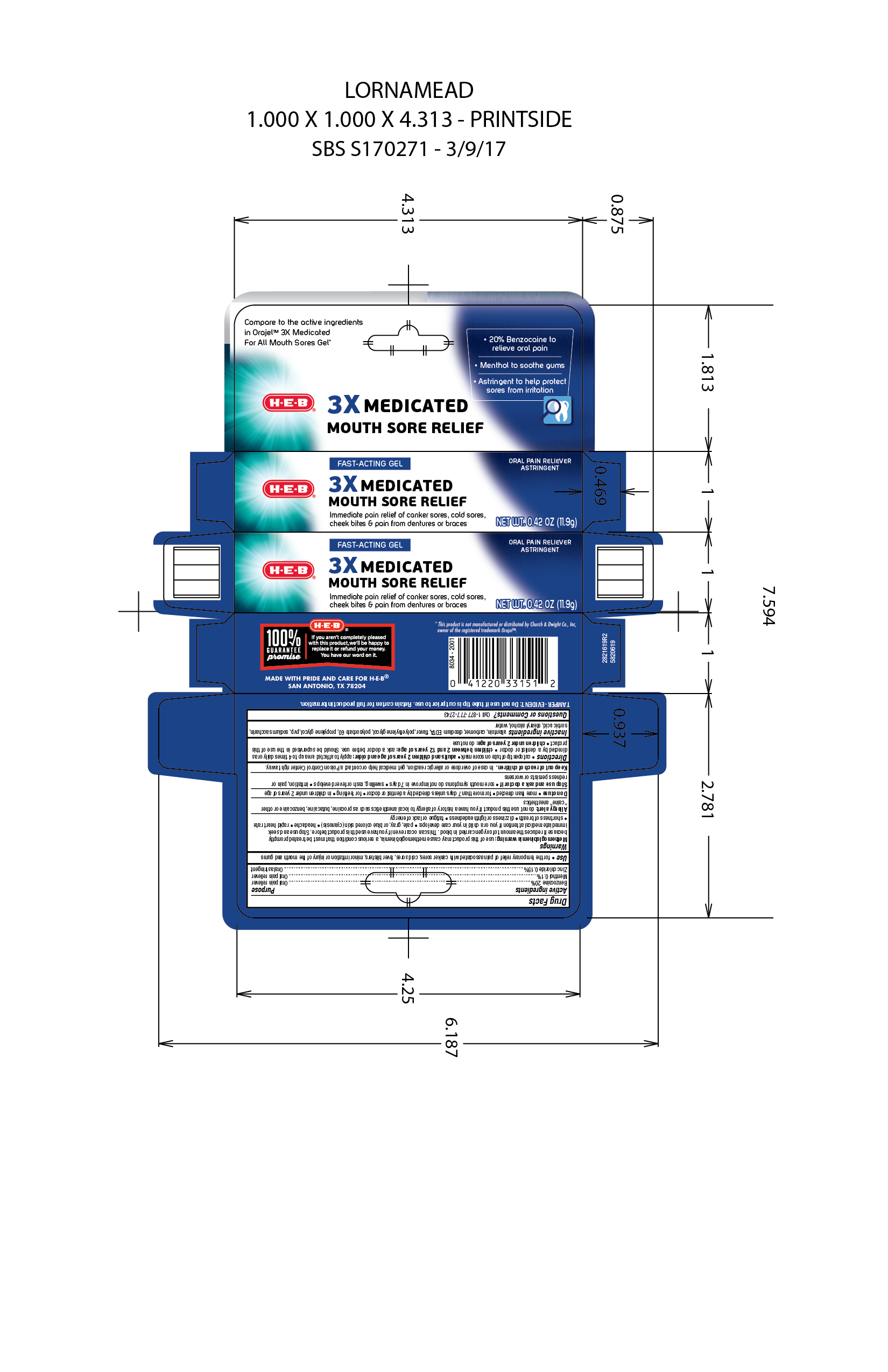 Pill image for 5820619 Triple Medicated Mouth Sore Gel (8015600)
