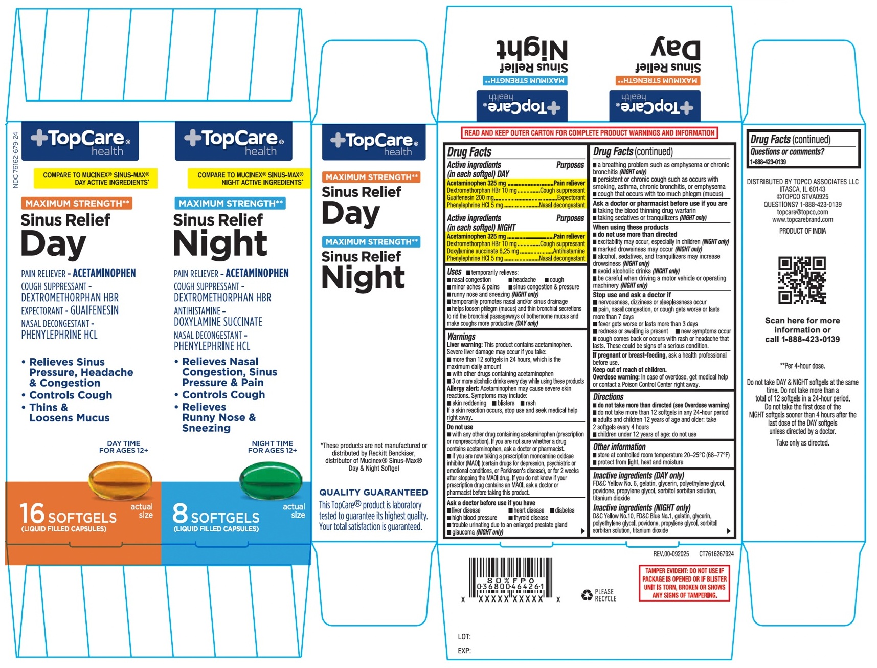 Pill image for Maximum Strength** Sinus Relief Day And Night Softgels
