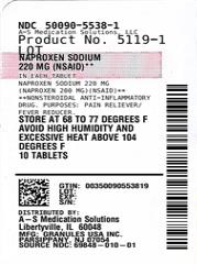 Pill image for Naproxen Sodium Tablets, Usp 220 Mg (nsaid)**