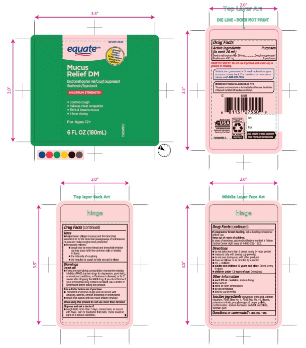 Pill image for Equate Maximum Strength Mucus Relief Dm 6 Fl Oz