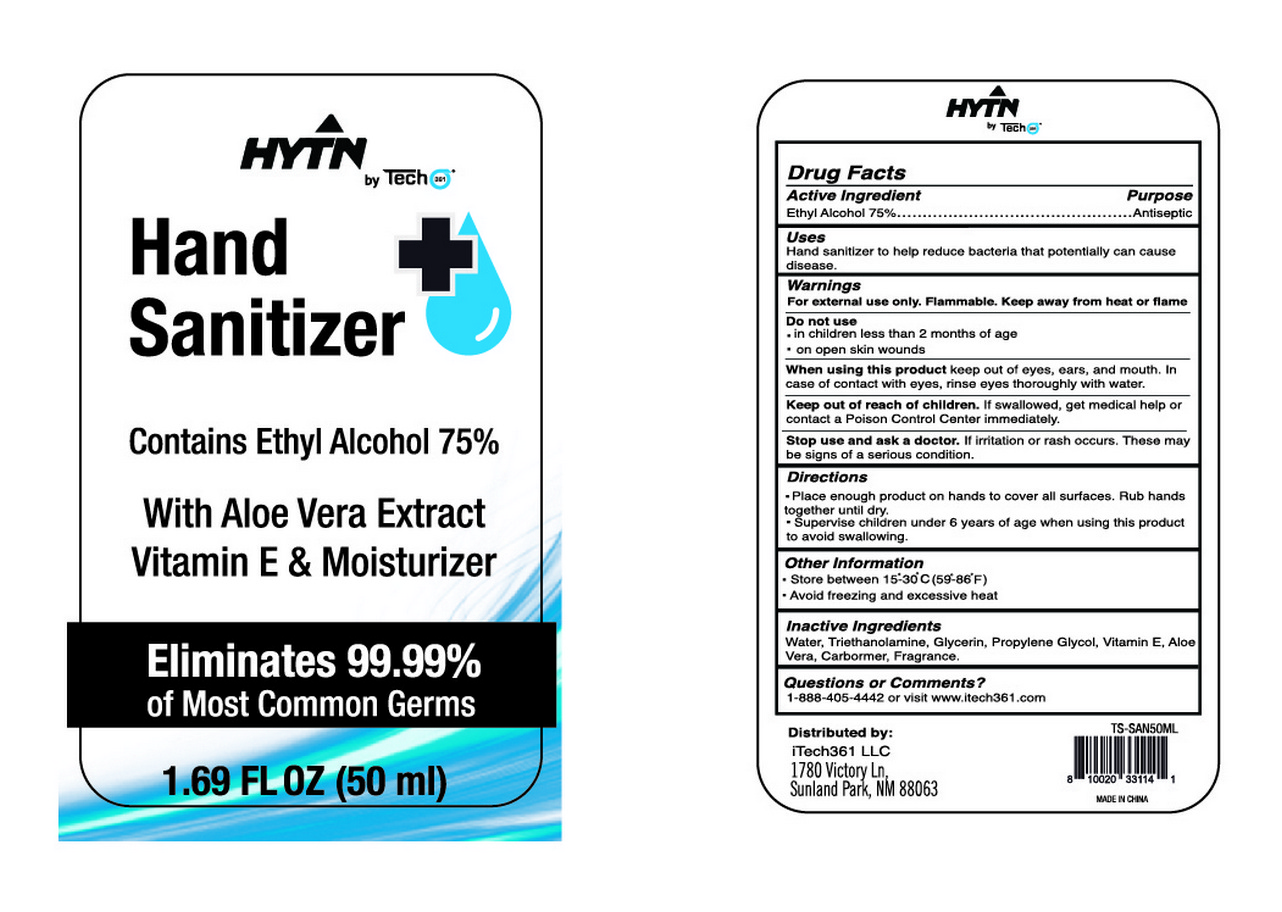 Pill image for Tech361 Hytn Hand Sanitizer With Aloe Vera And Vitamin E 50 Ml