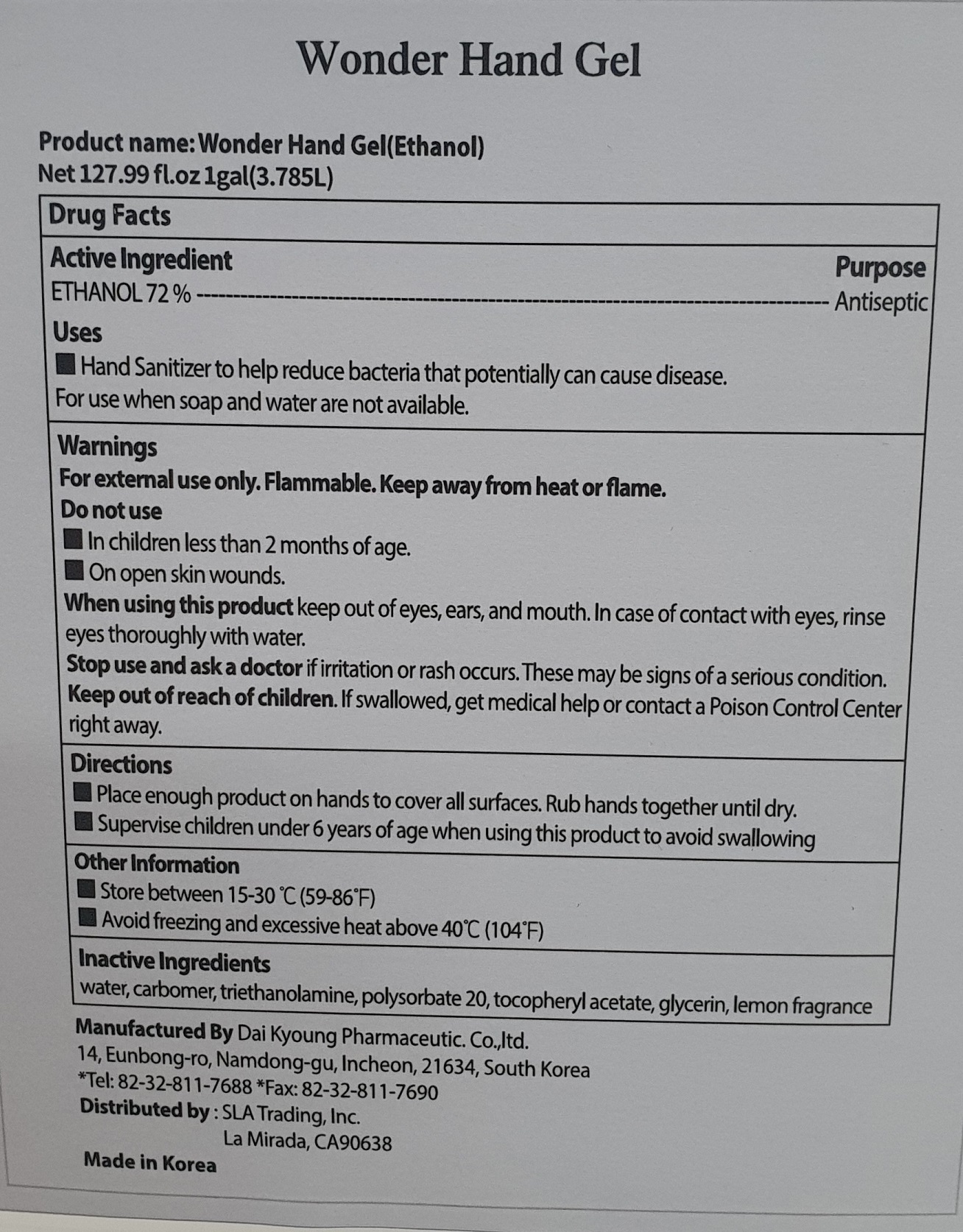 Pill image for Plus / Dai Kyoung Pharmaceutic Co.,ltd. - Wonder Hand Gel (ethanol)