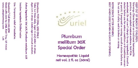 Pill image for Plumbum Mellitum 30 Special Order