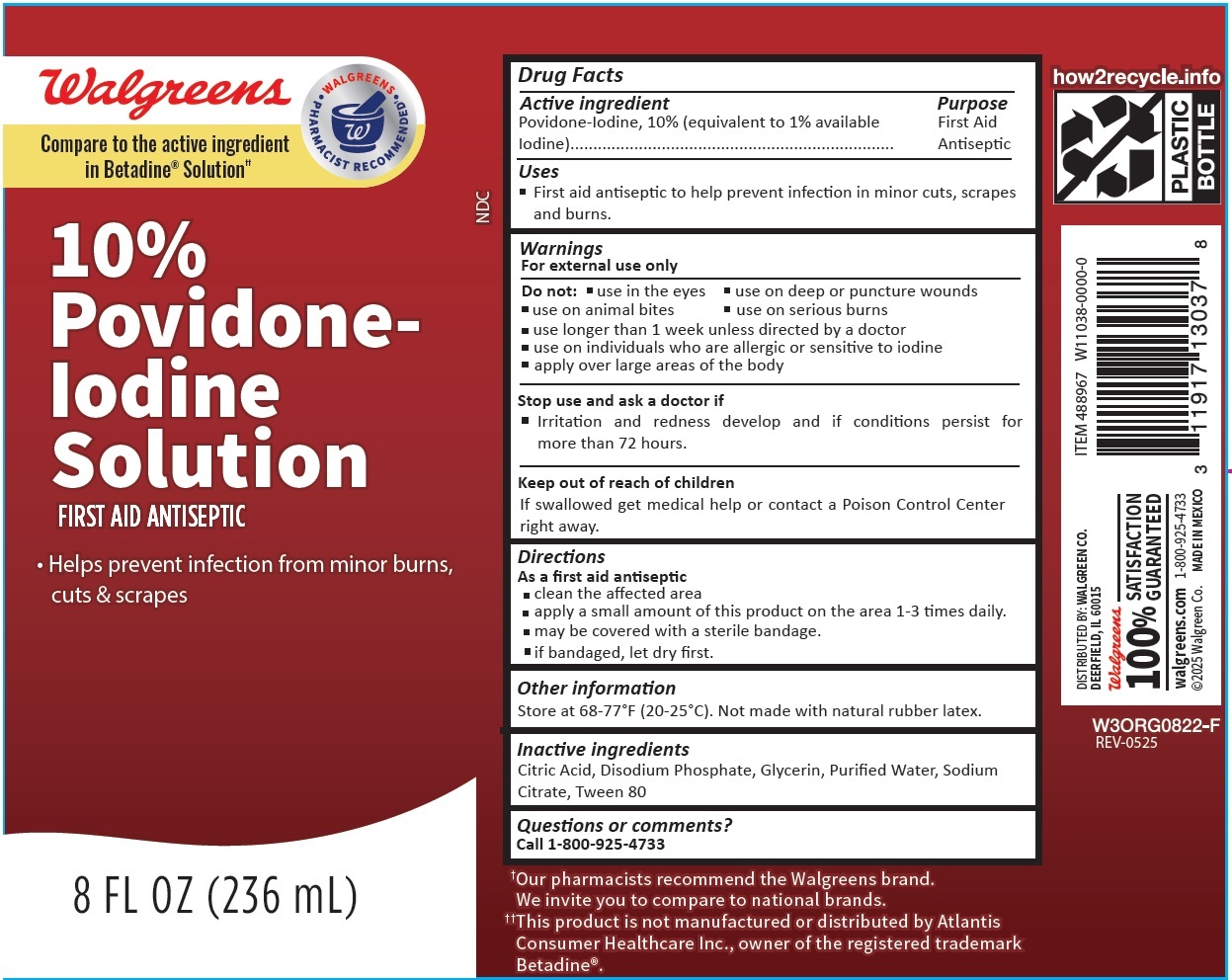 Pill image for Walgreens 10% Povidone-iodine Solution