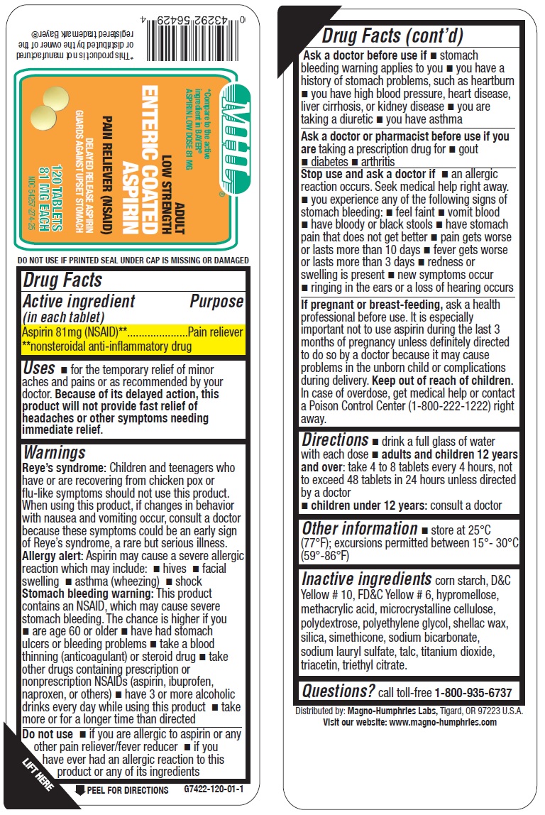 Pill image for Enteric Coated Aspirin