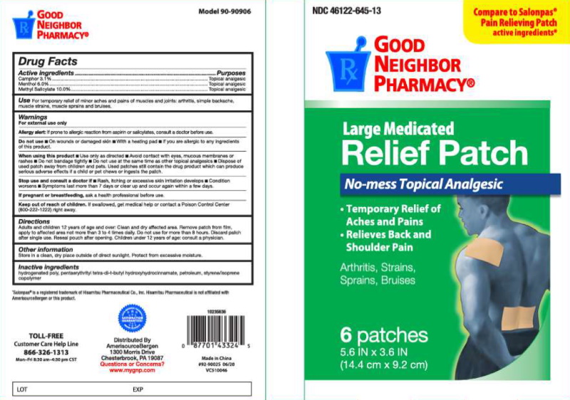 Pill image for Good Neighbor Medicated Relief Patches