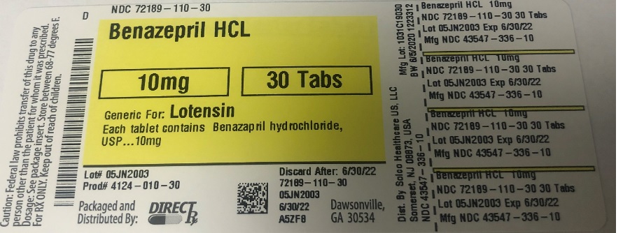 Pill image for Benazepril