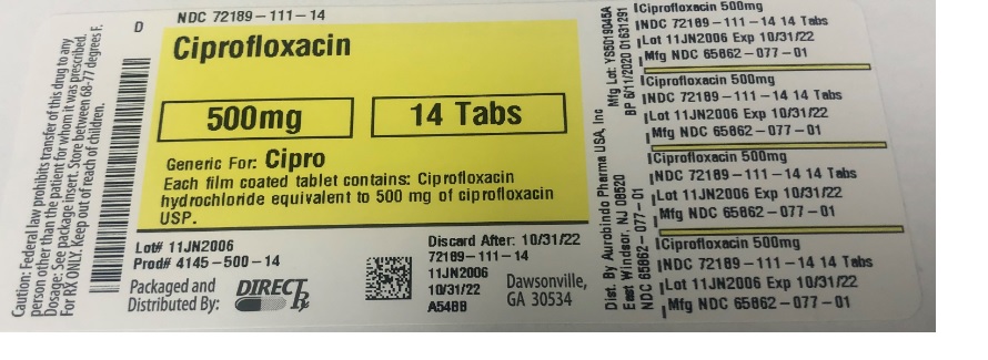 Pill image for Ciprofloxacin