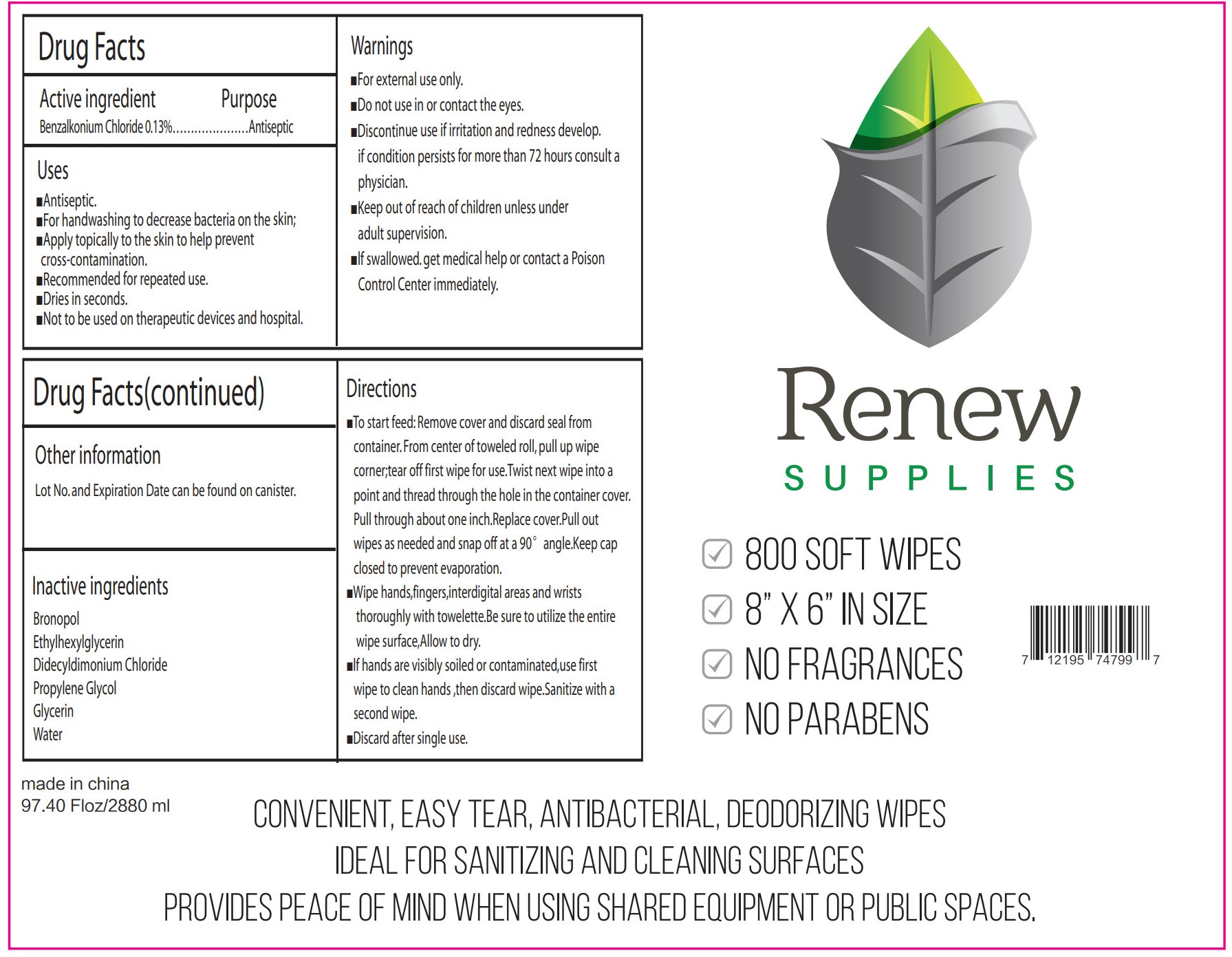 Pill image for Antibacterial Wipes