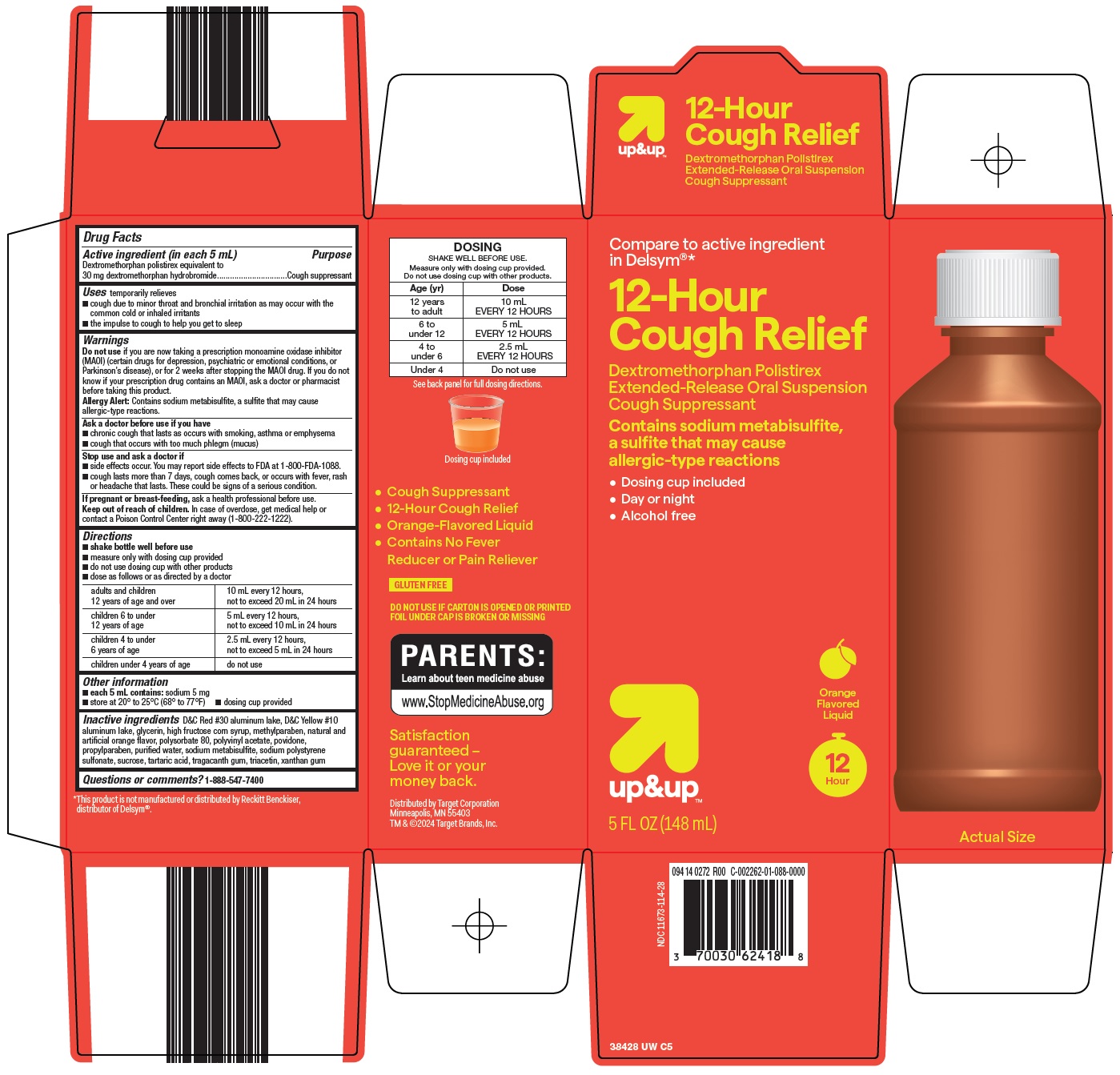 Pill image for Target Corporation 12-hour Cough Relief Drug Facts