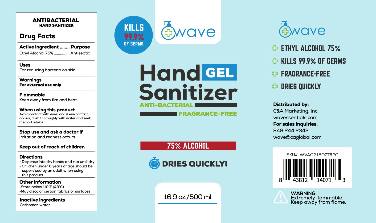 Pill image for Ca Global Ao Wave Sanitizer Gel 75