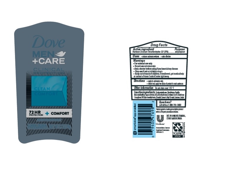 Pill image for Dove Men Clinical Protection Clean Comfort 72 Hr Antiperspirant