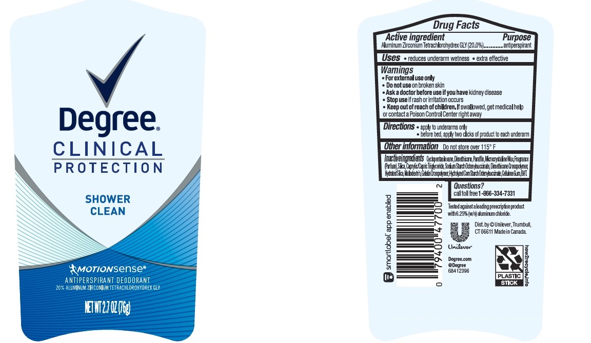 Pill image for Degree Motionsense Clinical Protection Shower Clean Antiperspirant Deodorant