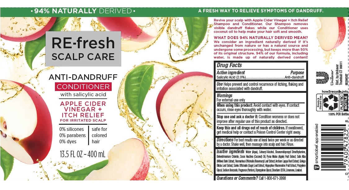 Pill image for Re-fresh Scalp Care Apple Cider Vinegar + Itch Relief Anti-dandruff Conditioner