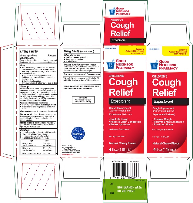 Pill image for Good Neighbor Children's Cough Relief