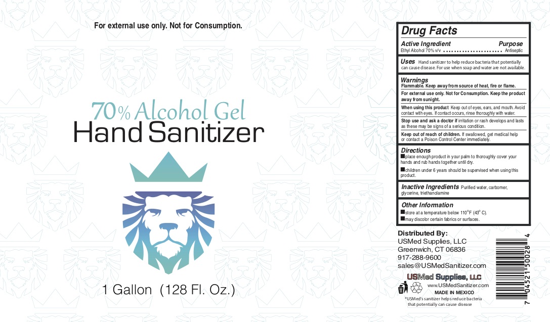 Pill image for Usmed 70% Alcohol Gel Hand Sanitizer