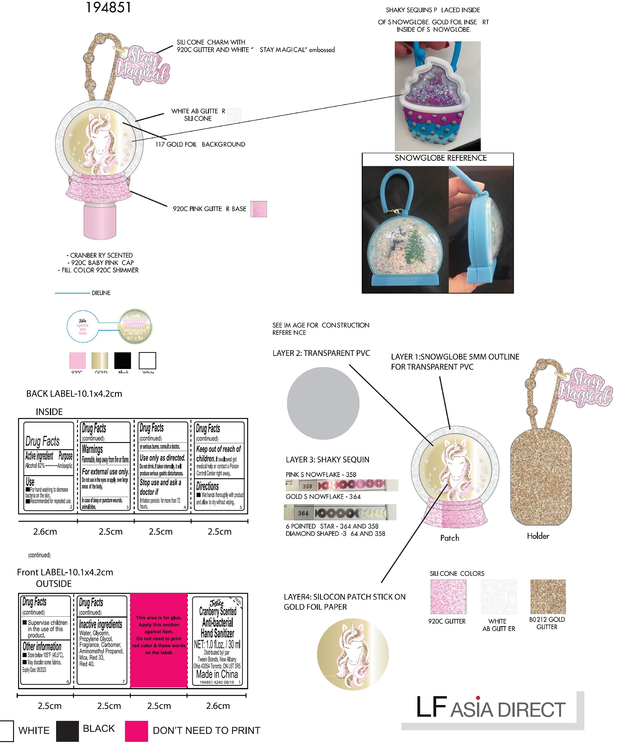 Pill image for justice cranberry scented anti-bacterial hand sanitizer