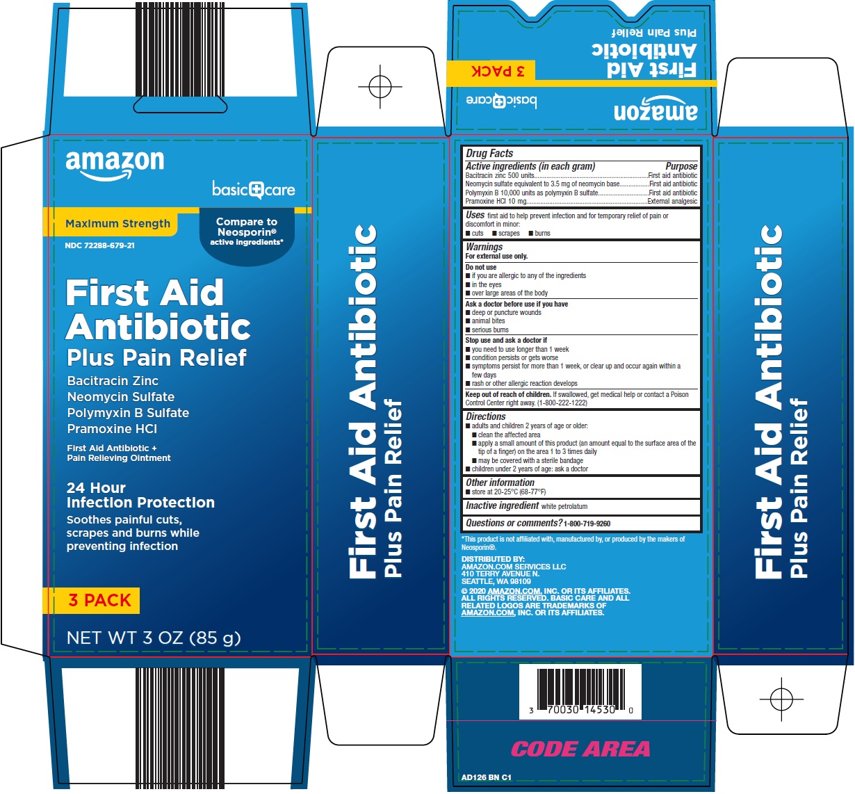 Pill image for Amazon First Aid Antibiotic Drug Facts