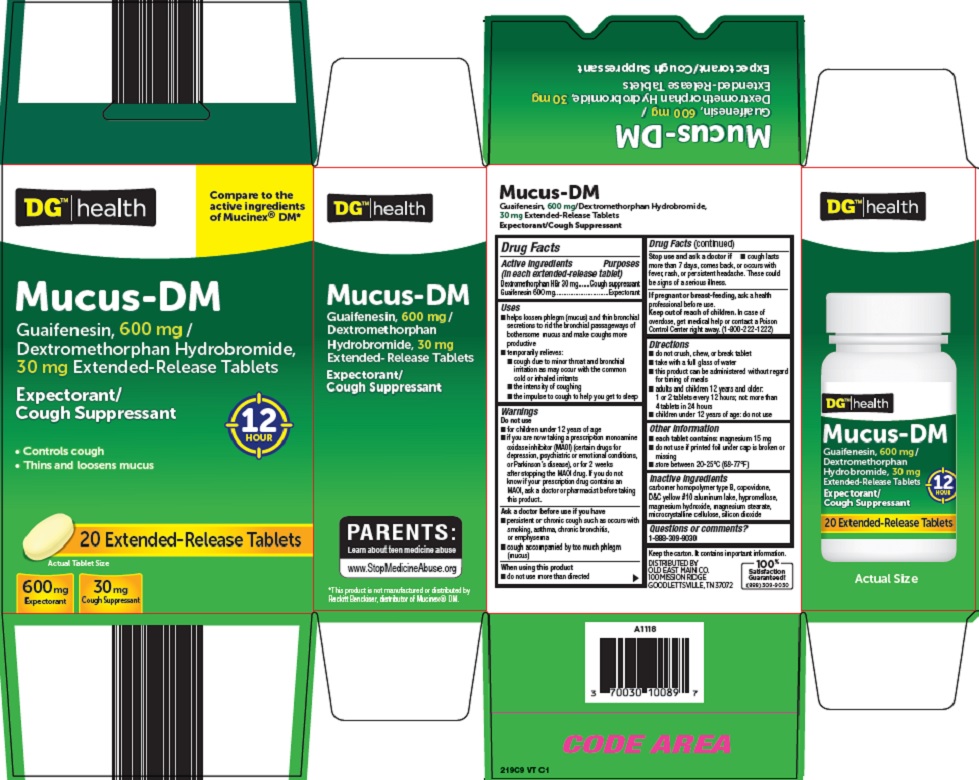 Pill image for Dolgencorp, Llc Mucus-dm Drug Facts