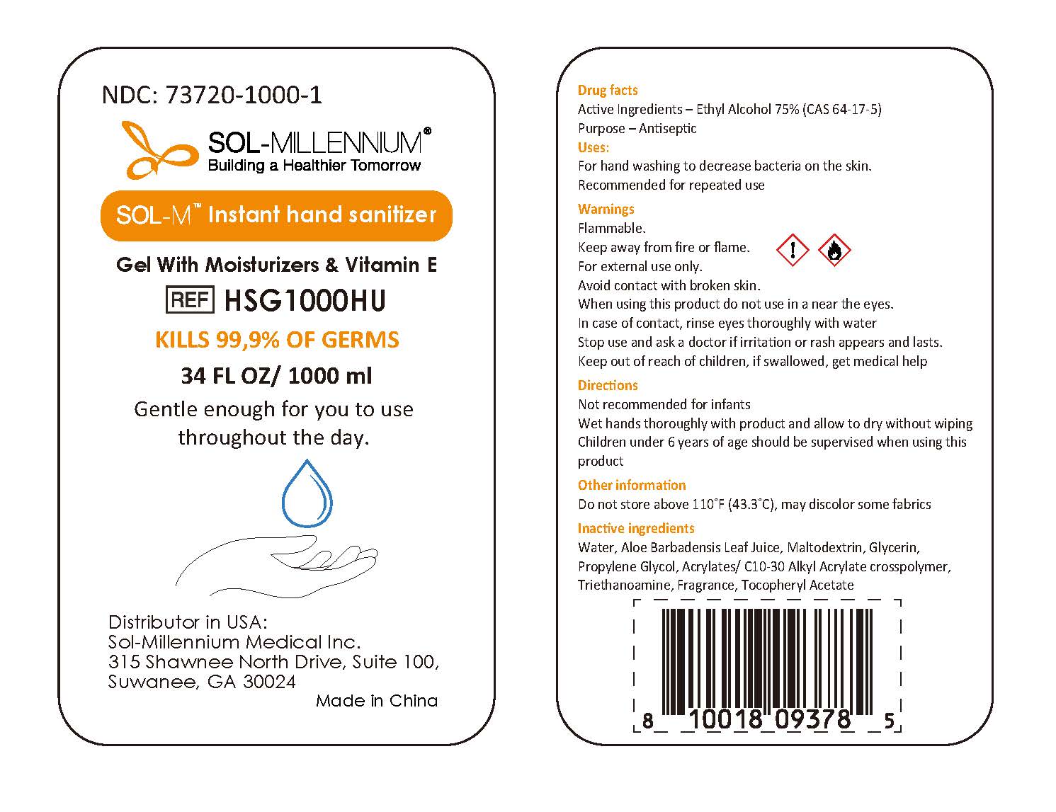 Pill image for Sol-millennium Hand Sanitizer