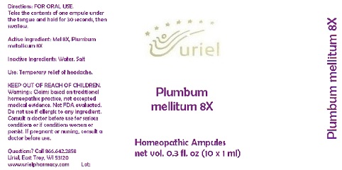 Pill image for Plumbum Mellitum 8