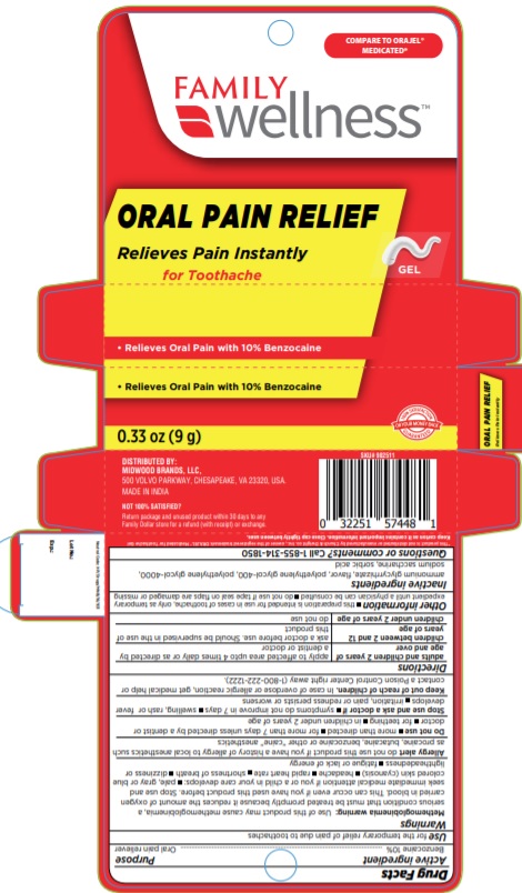 Pill image for Family Wellness Oral Pain Relief Gel