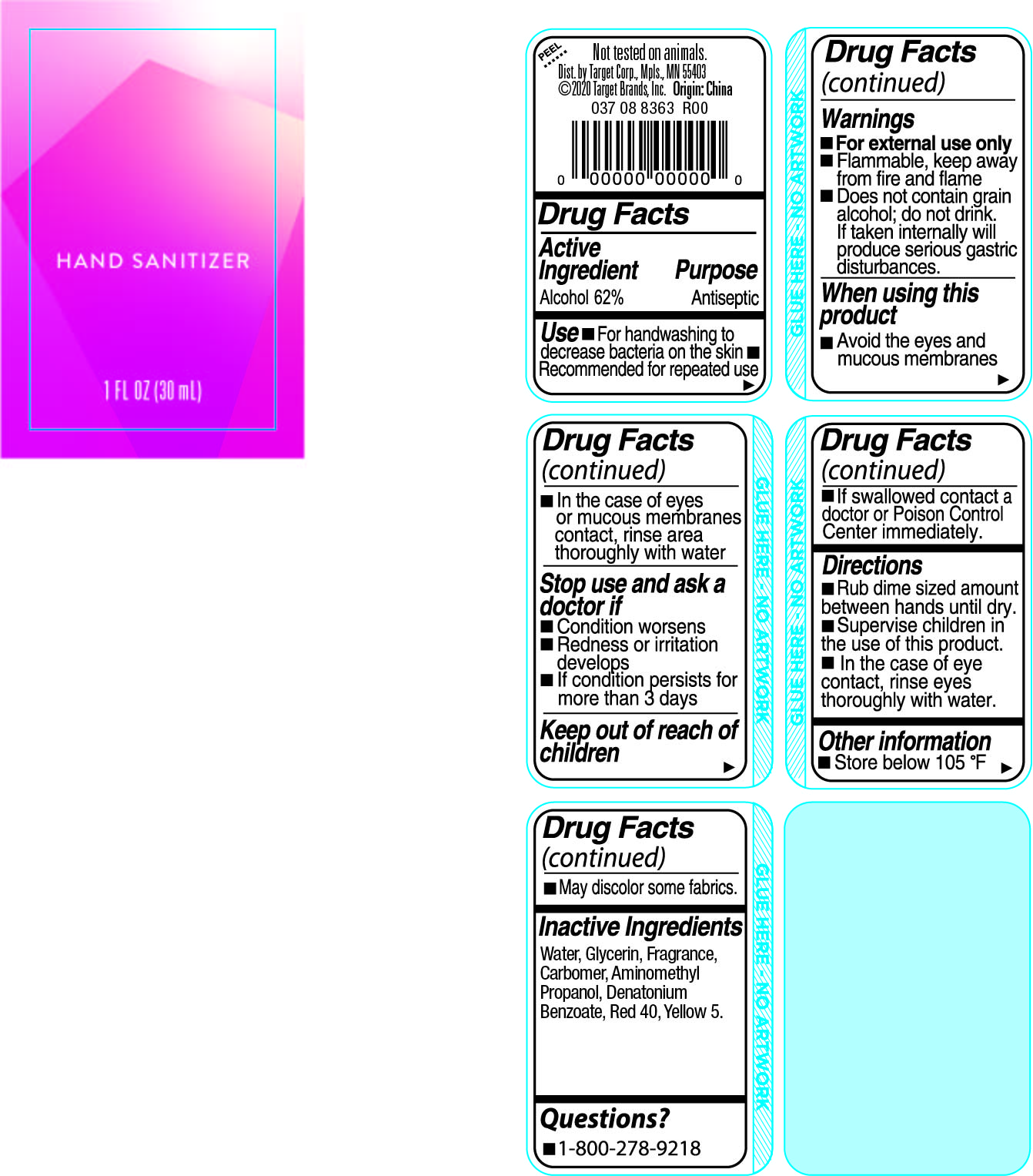 Pill image for trget tricstl red hnd sntzr bth cncpts