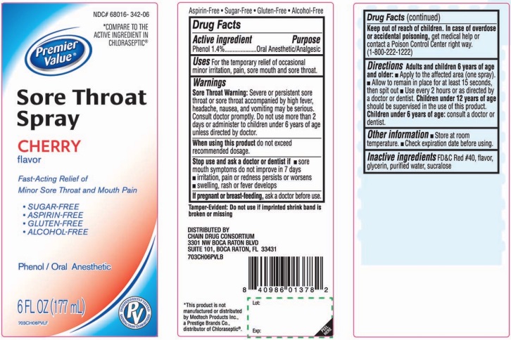 Pill image for Sore Throat Cherry Flavor Drug Facts