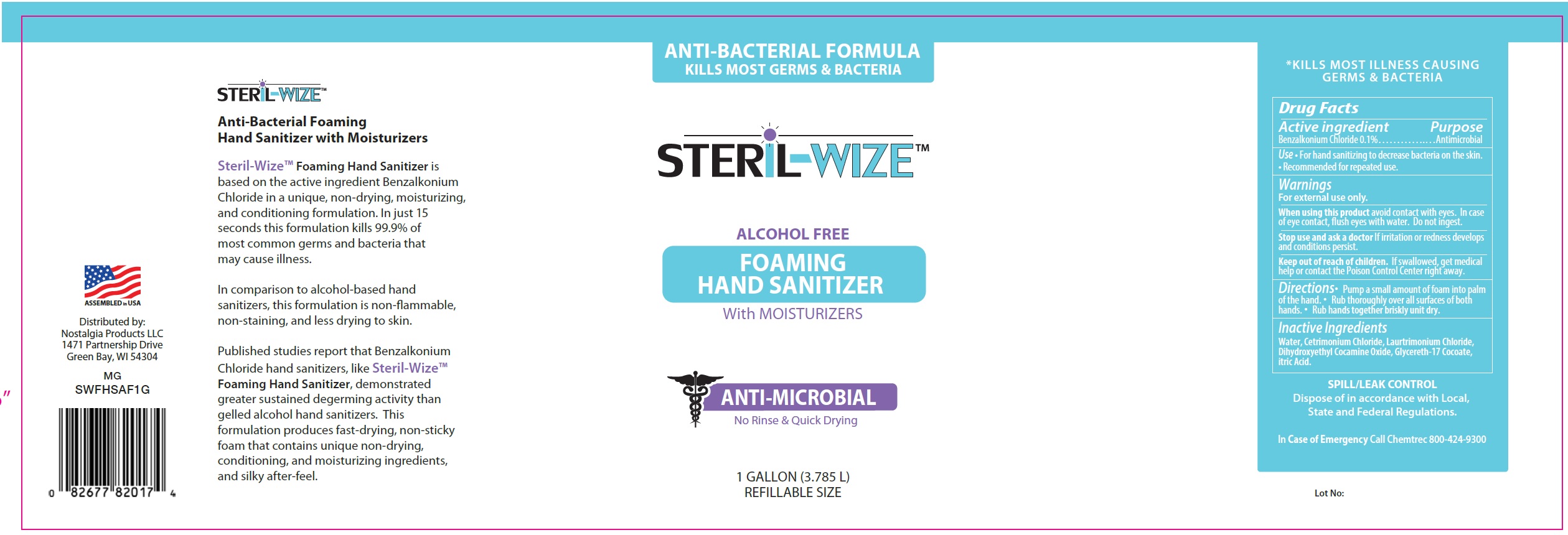 Pill image for Steril-wize Anti-bacterial Foaming Hand Sanitizer