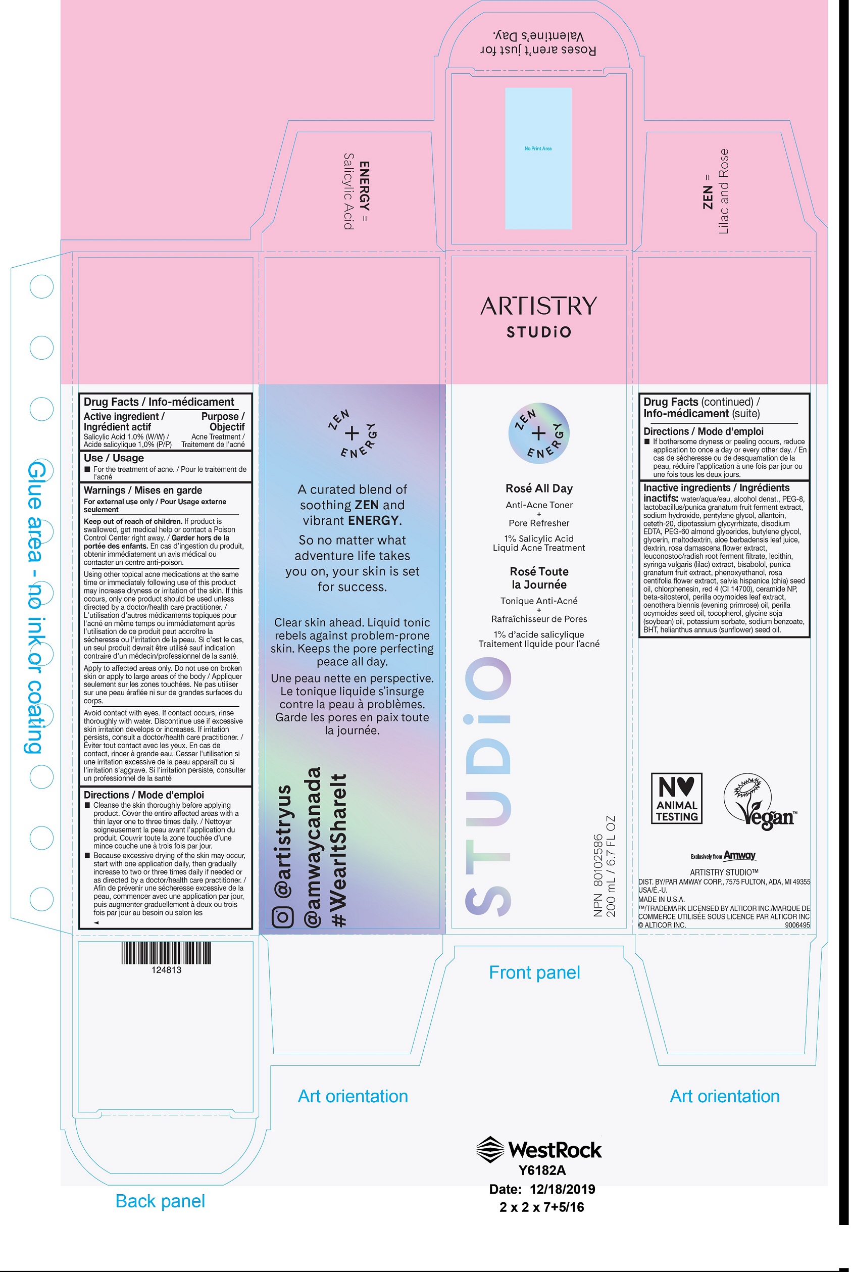 Pill image for Artistry Studio Rose All Day - Anti-acne Toner + Pore Refresher