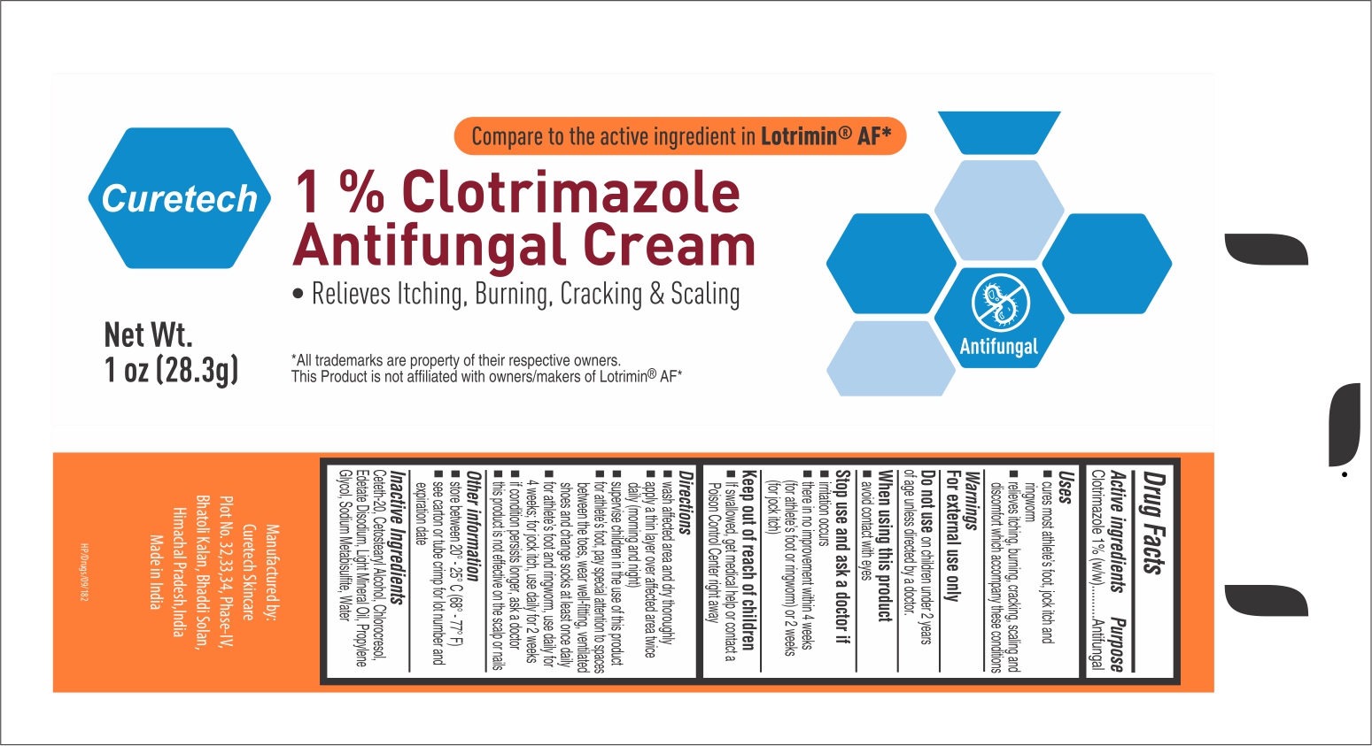 Pill image for Curetech Clotrimazole Usp, 1%