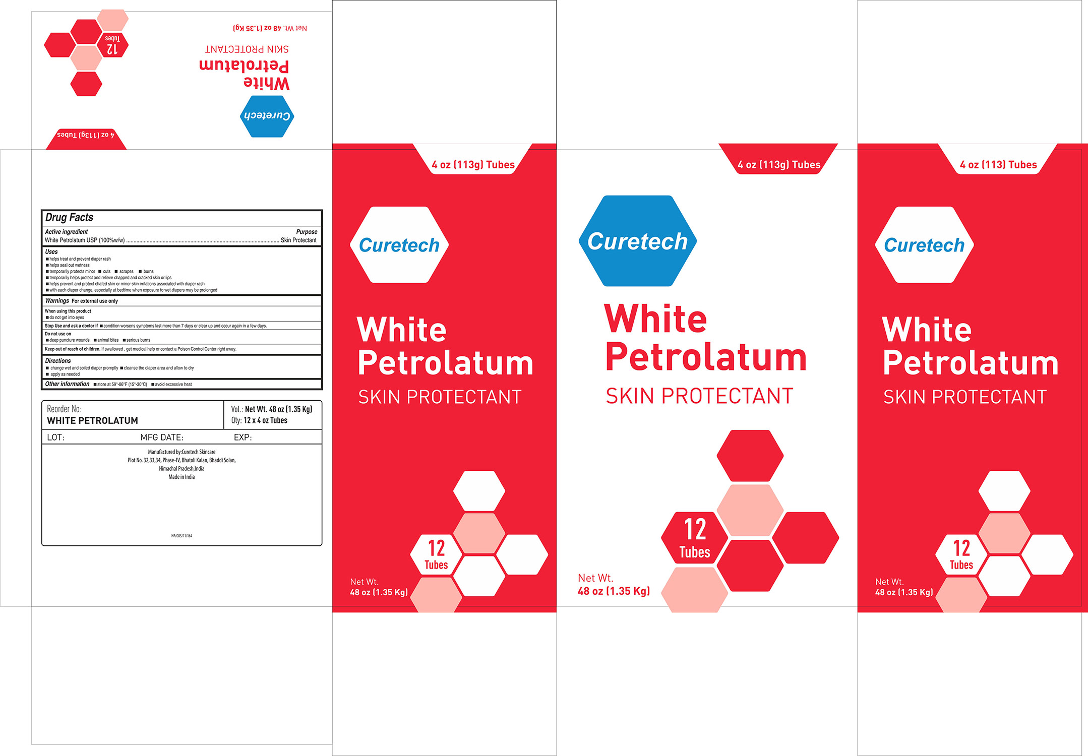 Pill image for Curetech White Petrolatum