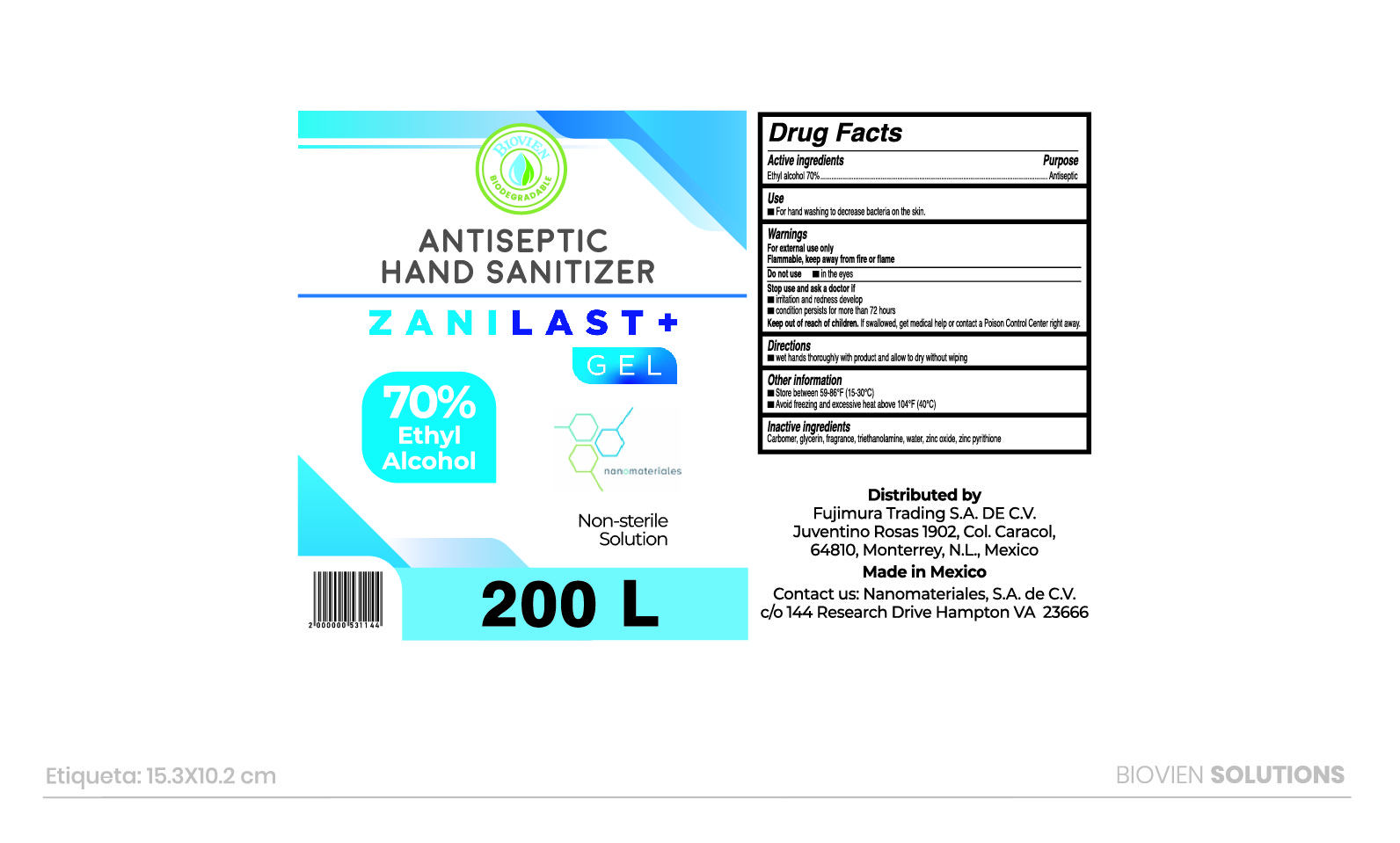 Pill image for Zanilast+ Gel 70% Alcohol