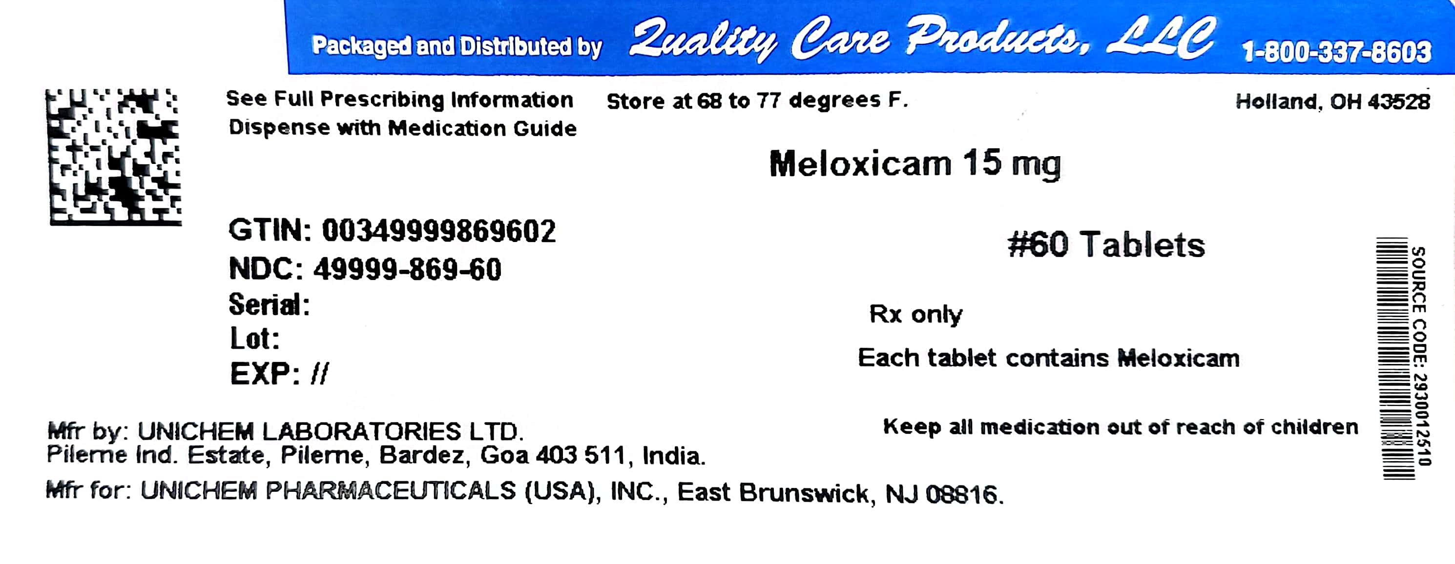 Pill image for Meloxicam 15 Mg