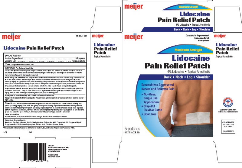 Pill image for Meijer Pain Relief Patches