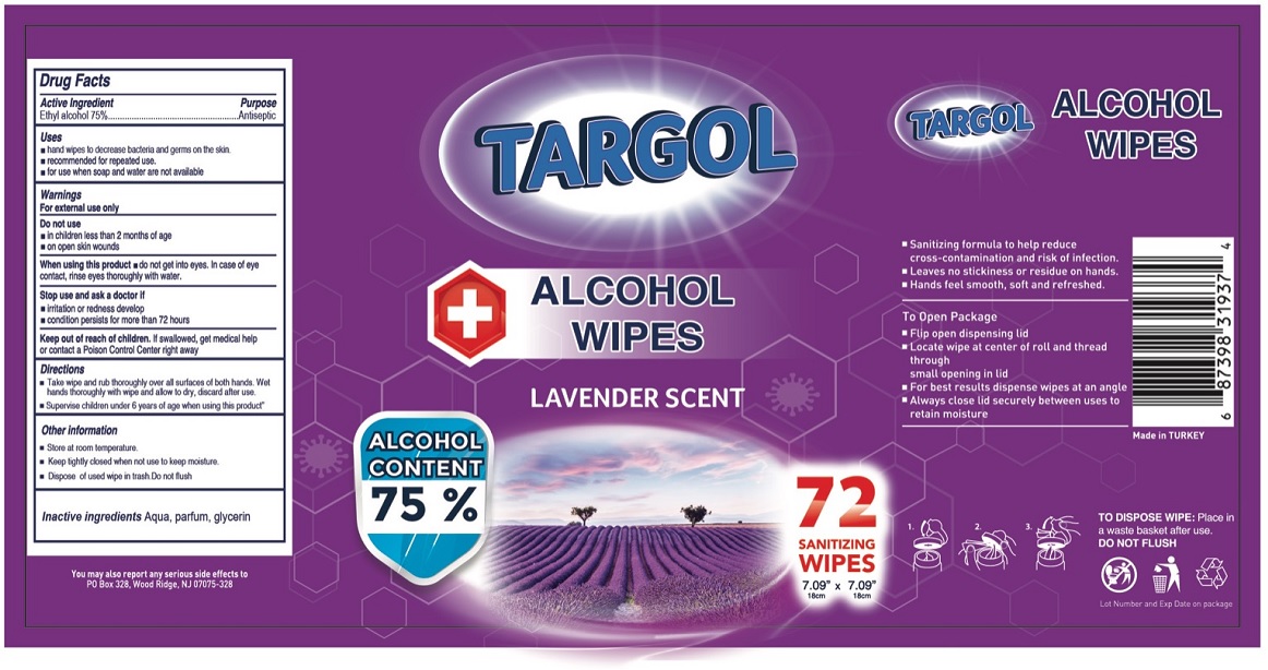 Pill image for Targol Alcohol Wipes- Lavender Scent