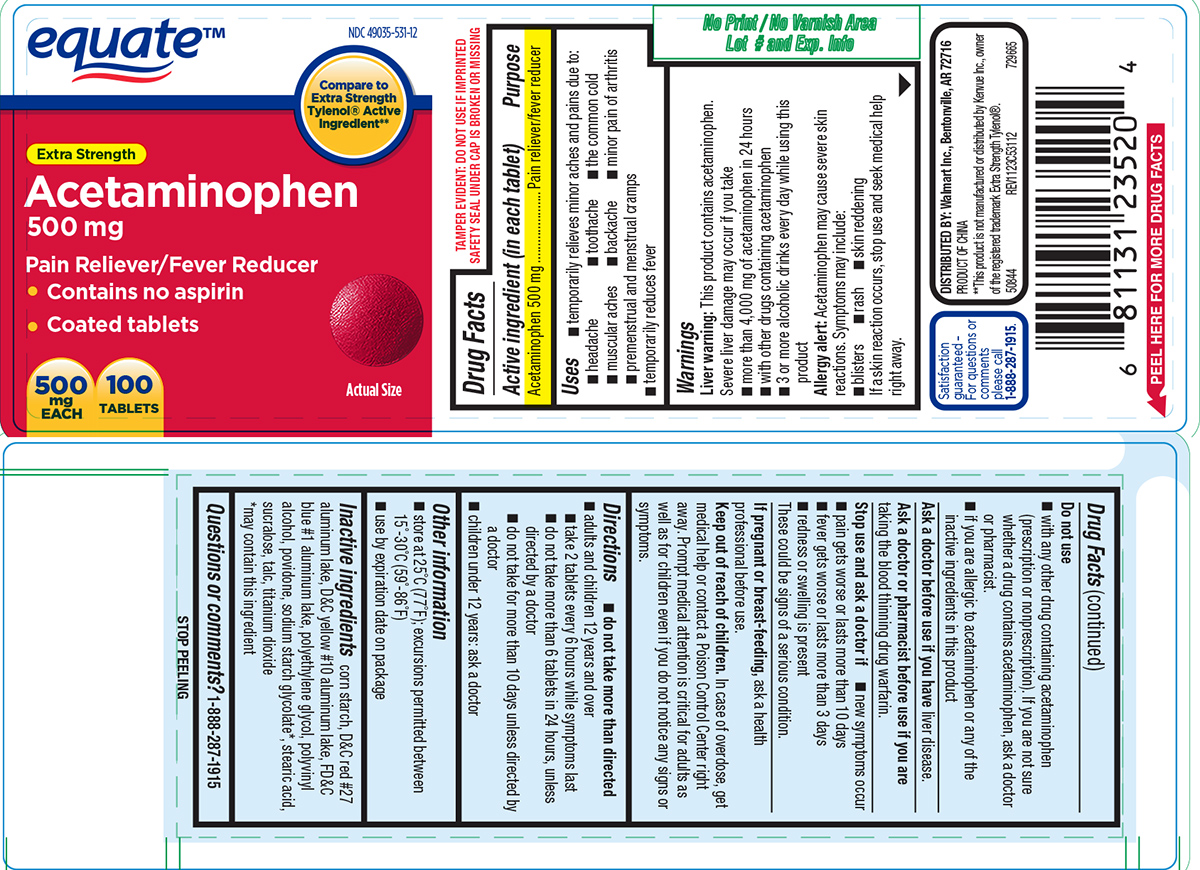 Pill image for Equate 44-531c