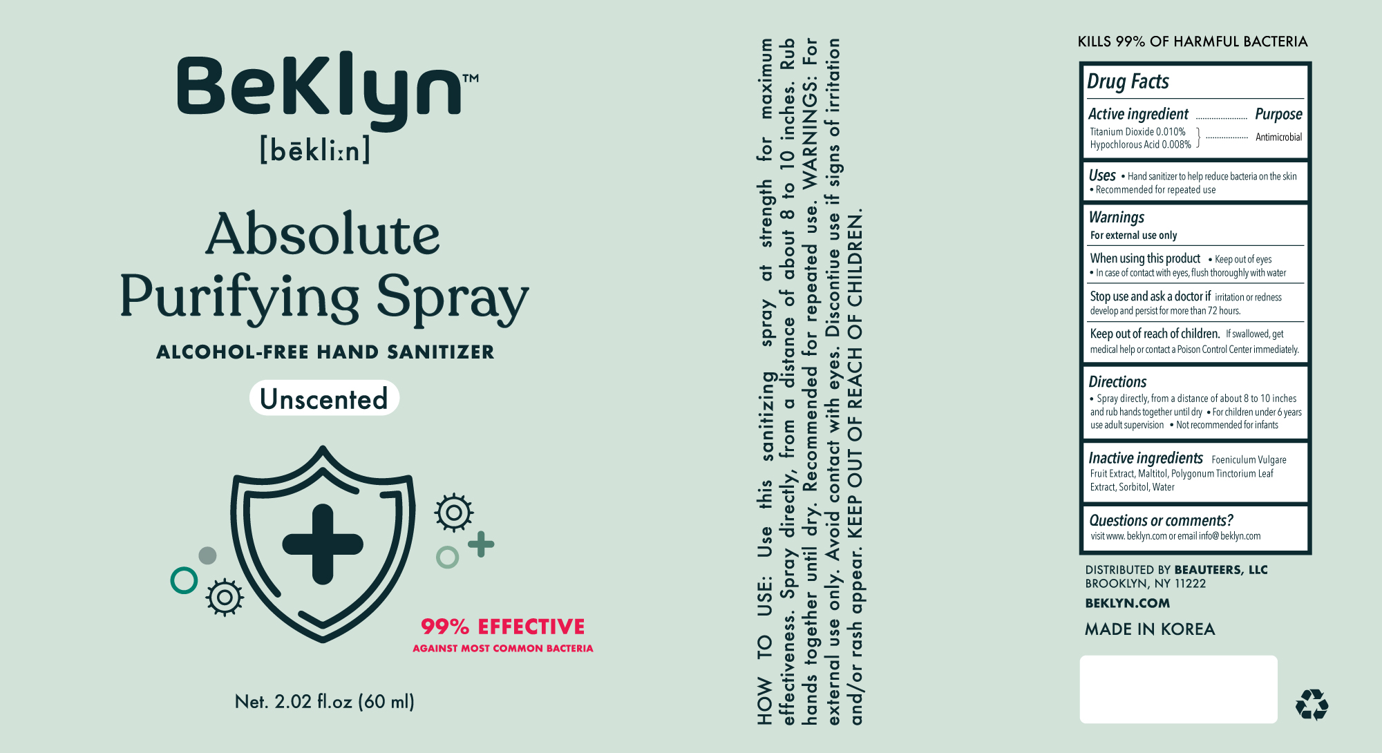 Pill image for My Corp - Bekly Spray 60ml
