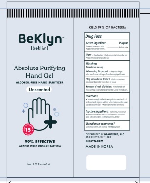 Pill image for My Corp - Beklyn Absolute Purifying Hand Gel
