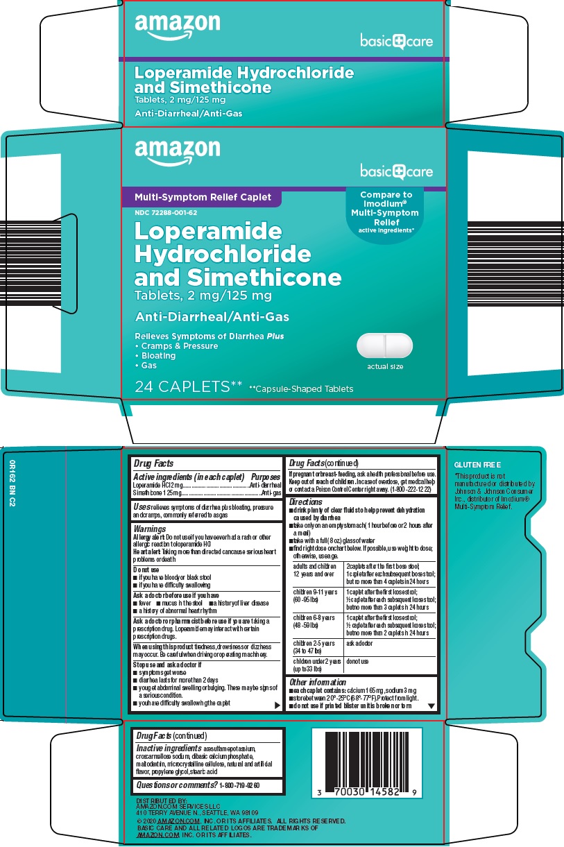 Pill image for Amazon Loperamide Hydrochloride And Simethicone Drug Facts