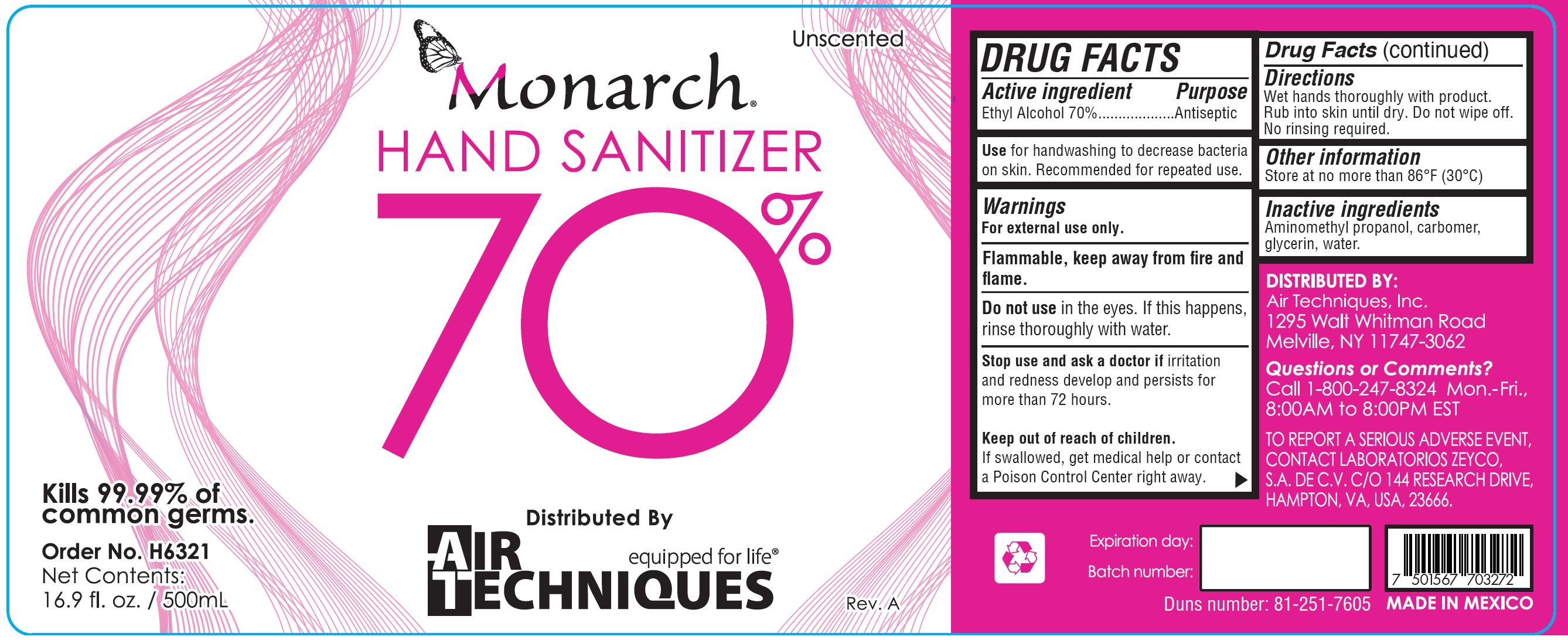 Pill image for monarch hand sanitizer 70%