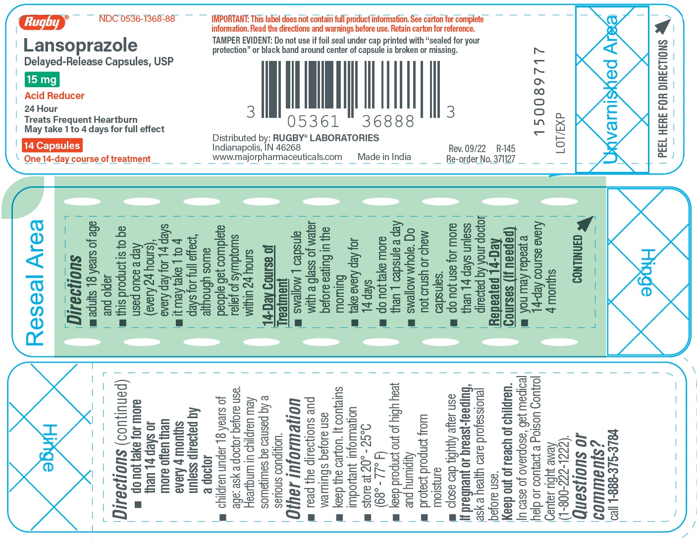 Pill image for Lansoprazole Delayed Release Capsules Usp