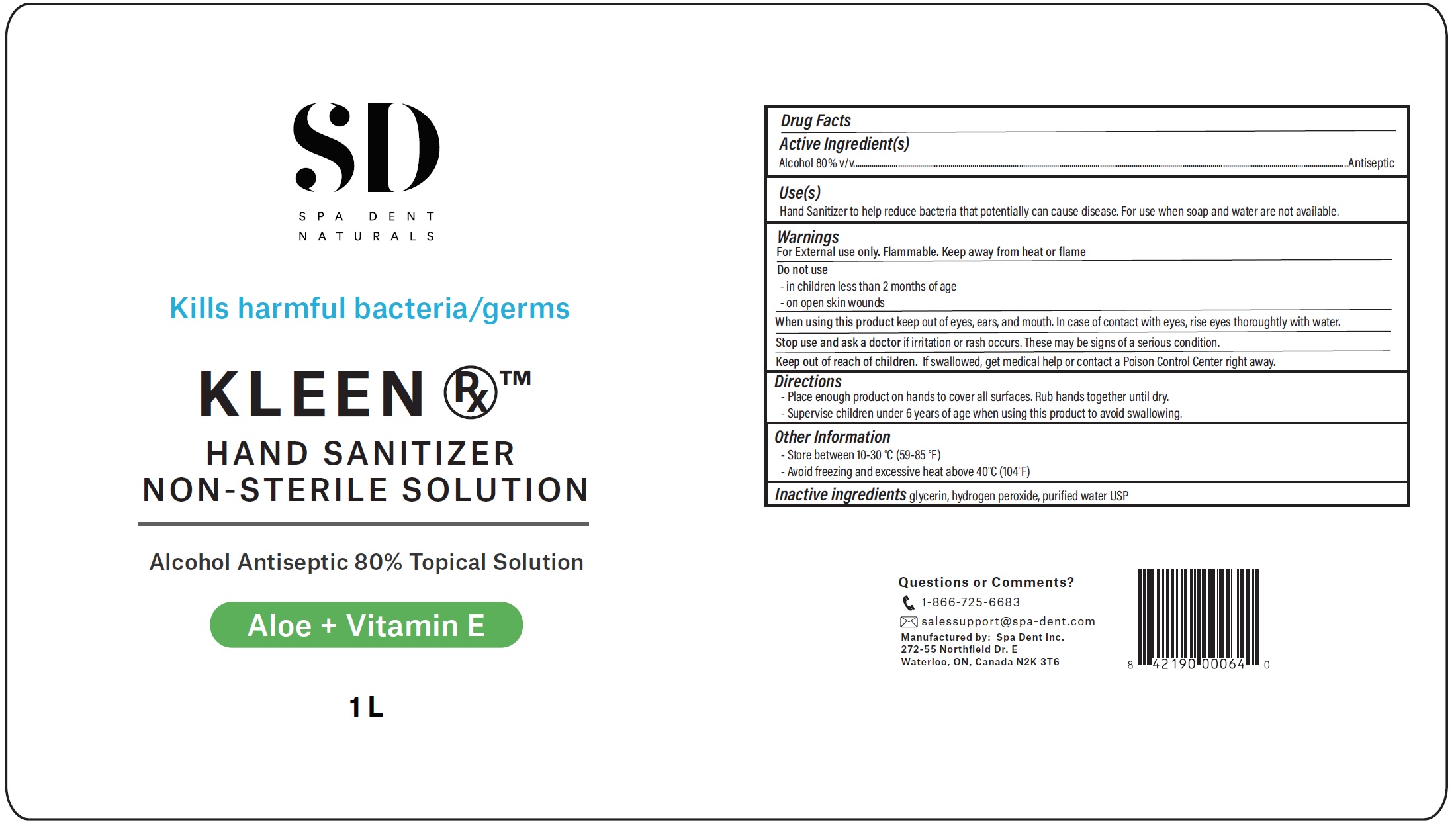 Pill image for Sd Kleen Rx Hand Sanitizer