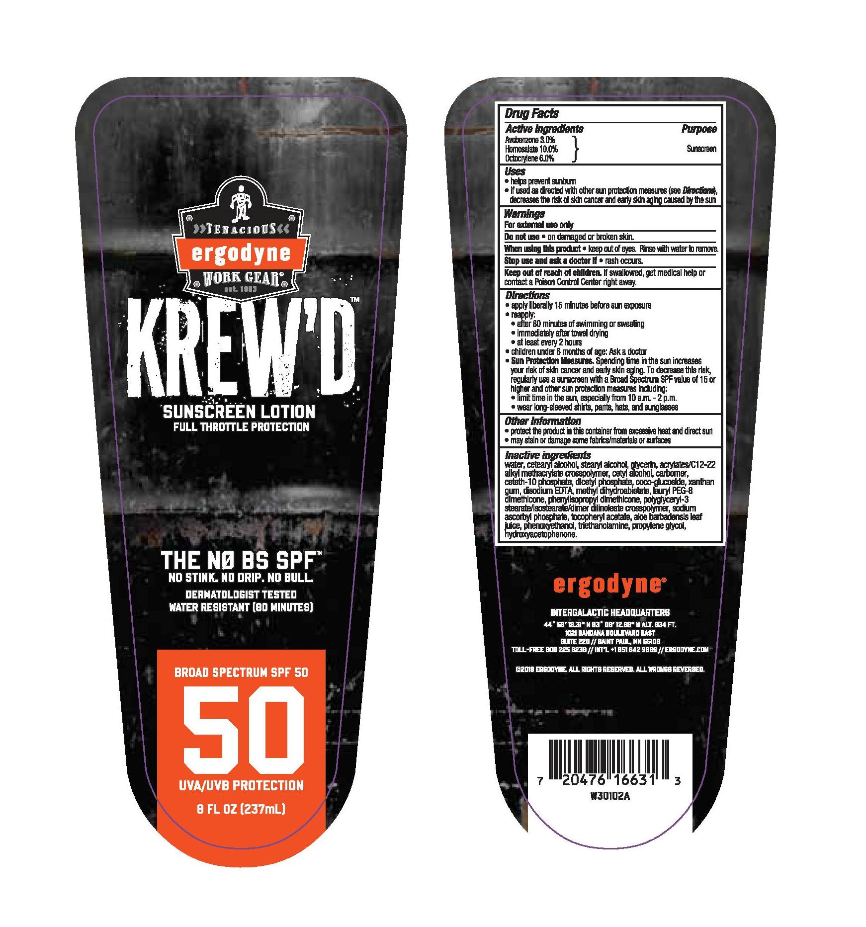 Pill image for tenacious ergodyne spf 50 sunscreen lotion