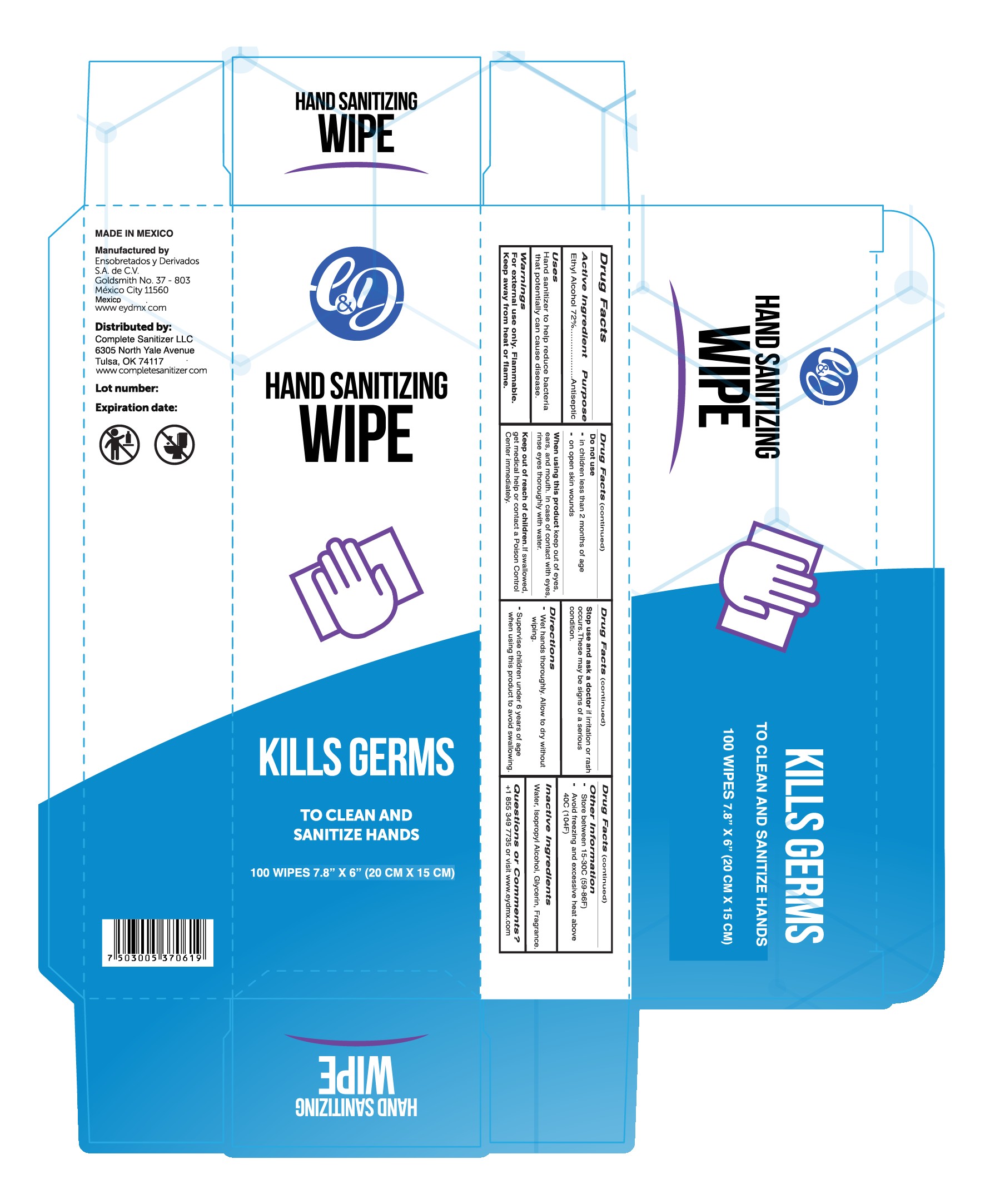 Pill image for E&d Alcohol Wipes 100