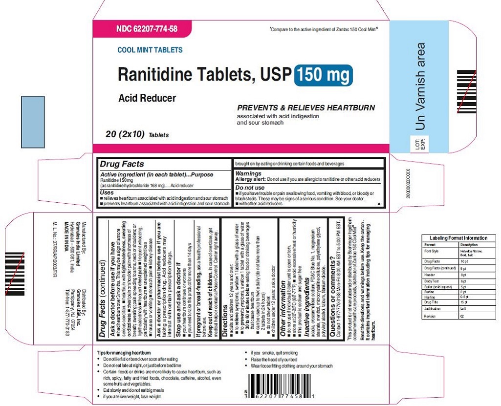Pill image for Ranitidine Tablets