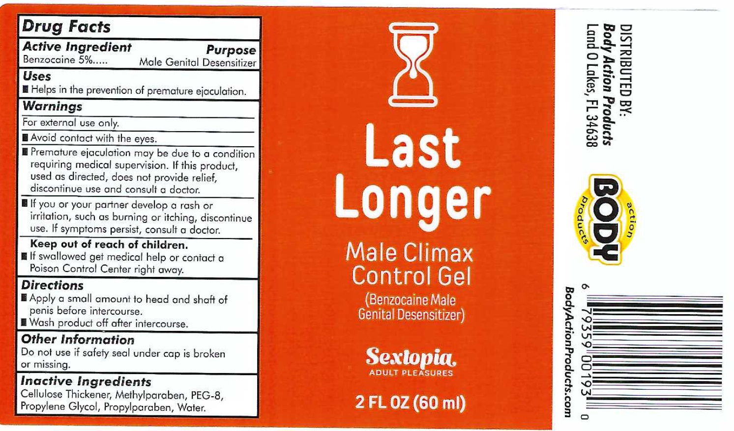 Pill image for Last Longer Male Climax Control Gel