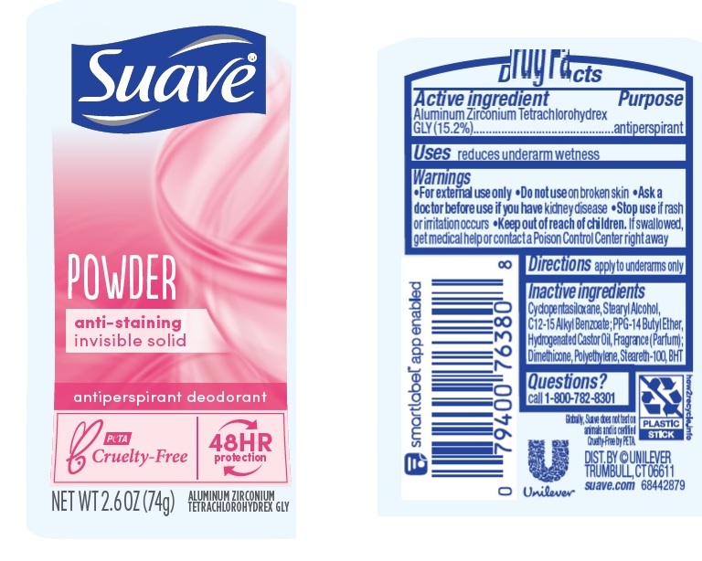 Pill image for Suave Powder 48hr Protection Antiperspirant Deodorant