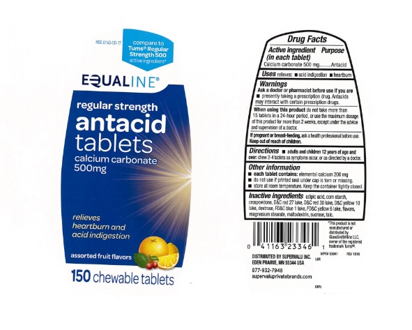 Pill image for Equaline Regular Strength Assorted Fruit Antacid 126