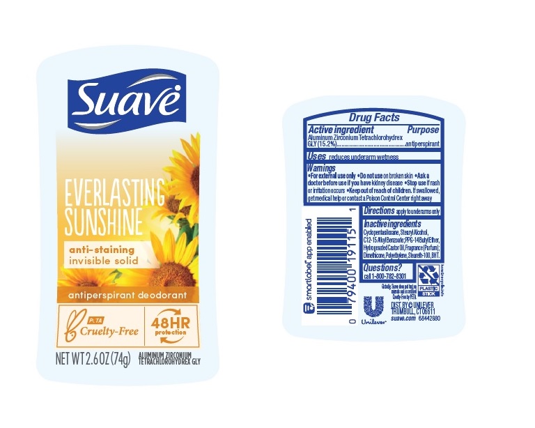 Pill image for Suave Everlasting Sunshine 48hr Protection Antiperspirant Deodorant